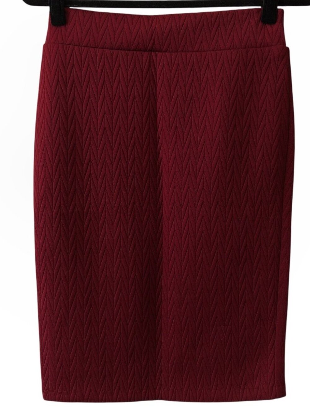 ABN Red Quilted Back Zipper Pencil Skirt Size Small